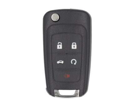 Chevrolet Flip Smart Remote Key 5 Buttons 433Mhz 13531406 / 13506408 / 13531362 / 13587073
