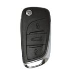 Citroen C4 DS4 Genuine Flip Remote Key 3 Buttons 433.92MHz FSK Transponder PCF7941 - 9807343977