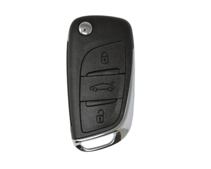 Citroen C4 DS4 Genuine Flip Remote Key 3 Buttons 433.92MHz FSK Transponder PCF7941 - 9807343977
