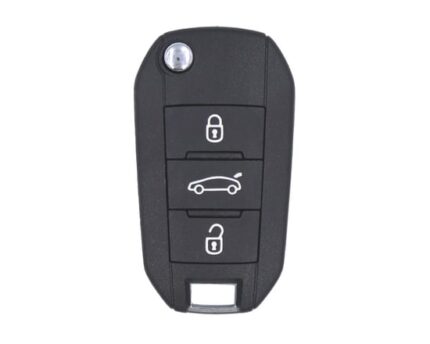 Citroen Flip Remote Key 3 Buttons 433MHz AES Transponder