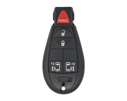 Jeep Dodge Chrysler Fobik Remote Key 4+1 Buttons Side Doors Button Type HITAG 2 - ID46 -PCF7941 433MHz FCC ID: IYZ-C01C