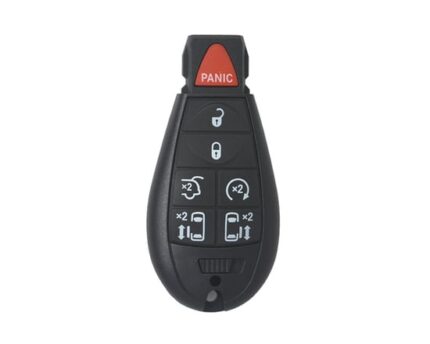 Jeep Dodge Chrysler Fobik Remote Key 6 + 1 Buttons 433MHz HITAG 2 - ID46 -PCF7941 Transponder