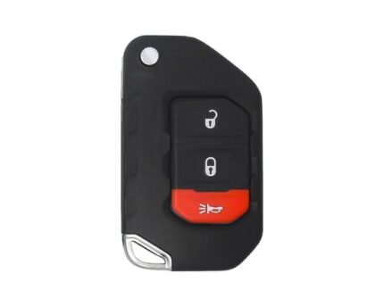 Jeep Wrangler 2018-2025 Genuine Flip Remote Key 2 + 1 Button 433MHz 68416782AA / 68416782AB / 68416782AC / 68416782AD
