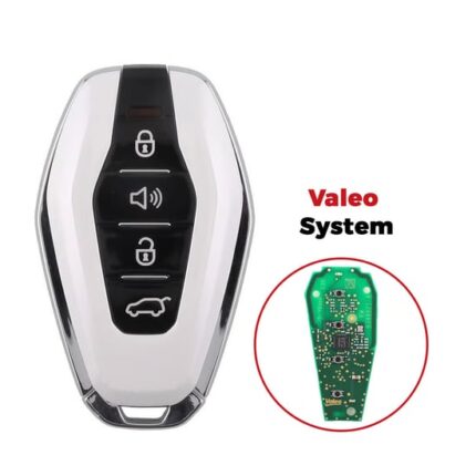 Jetour Original Smart Remote Key 3+1 Buttons 433.39/434.48MHz 4A Chip White Color