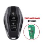 Jetour X70 Plus Original Smart Remote Key 3+1 Buttons 433.58/434.42MHz Black Color