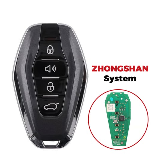 Jetour X70 Plus Original Smart Remote Key 3+1 Buttons 433.58/434.42MHz Black Color Jetour X70 Plus Original Smart Remote Key 3+1 Buttons 433.58/434.42MHz Black Color