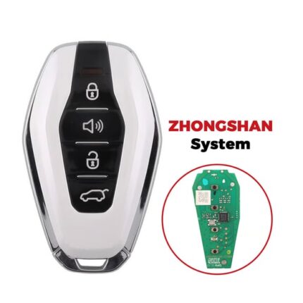 Jetour X70 Plus Original Smart Remote Key 3+1 Buttons 433.58/434.42MHz White Color