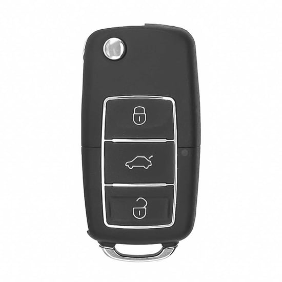 Keydiy KD Universal Flip Remote Key 3 Buttons Chrome Volkswagen Type B01-3 Keydiy KD Universal Flip Remote Key 3 Buttons Chrome Volkswagen Type B01-3