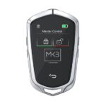LCD Universal Smart Key Kit With Keyless Entry And IOS Car Cadillac Style Location Tracking System Black Color