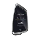 LCD Universal Smart Key Kit With Keyless Entry And IOS Car Knife Style Location Tracking System Silver Color