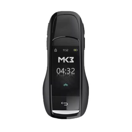 LCD ZS-09 MH-09 Universal Flip Remote Key Porsche Style Silicone Black Color