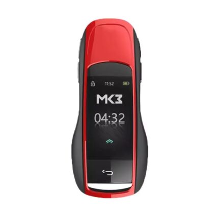 LCD ZS-09 MH-09 Universal Flip Remote Key Porsche Style Silicone Red Color
