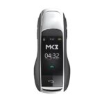 LCD ZS-09 MH-09 Universal Flip Remote Key Porsche Style Silicone Silver Color