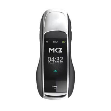 LCD ZS-09 MH-09 Universal Flip Remote Key Porsche Style Silicone Silver Color