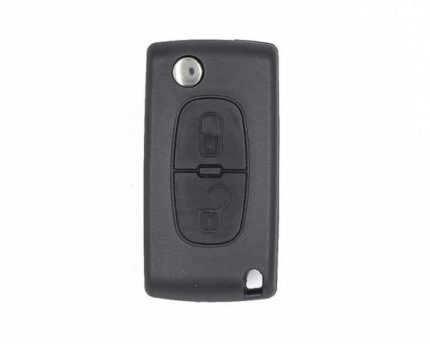 Peugeot 308 3008 5008 Citroen Berlingo 0536 Model Flip Remote Key 2 Buttons 433MHz ASK VA2 Blade