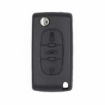 Peugeot 407 408 0523 Model Flip Remote Key 3 Buttons 433MHz ASK PCF7941A Transponder VA2 Blade