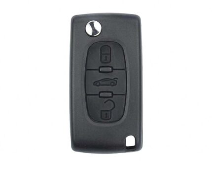 Peugeot 407 Flip Remote 3 Button 433MHz ASK