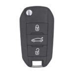 Peugeot Flip Remote Key 3 Buttons 433MHz FSK 4A AES Transponder