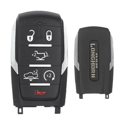 RAM 1500 Limited Longhorn 2019-2024 Genuine Smart Remote Key 6 Buttons 433MHz 68584158AA