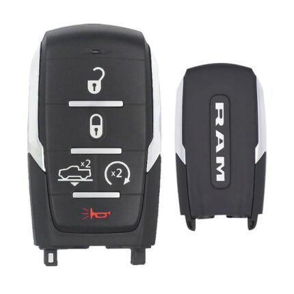 RAM 2019-2024 Genuine Smart Remote Key 5 Buttons 433MHz 68584154AA, 68575603AA