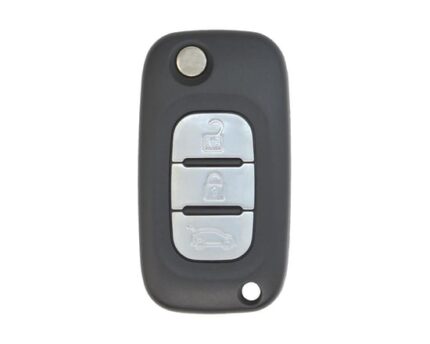 Renault Fluence Megane 3 Flip Remote Key 3 Buttons 433MHz PCF7961A Transponder