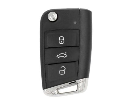 Skoda 2019 Octavia Original Flip Remote Key Proximity Keyless Go 3 Buttons 433MHz 5E0959752A