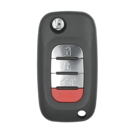Smart ForTwo ForFour 2015-2017 Flip Remote Key 3+1 Buttons 433MHz