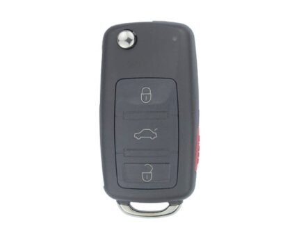 Volkswagen Touareg Flip Remote Key 3+1 Buttons 433MHz PCF7946 Transponder