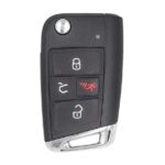 Volkswagen VW Golf MQB 2018 Flip Remote Key 3+1 Buttons 315MHz 5G0 959 753 BE