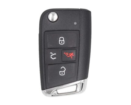 Volkswagen VW Golf MQB 2018 Flip Remote Key 3+1 Buttons 315MHz 5G0 959 753 BE