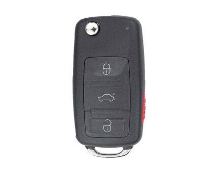 Volkswagen VW Touareg Flip Remote Key 4 Buttons 315MHz PCF7947 Transponder