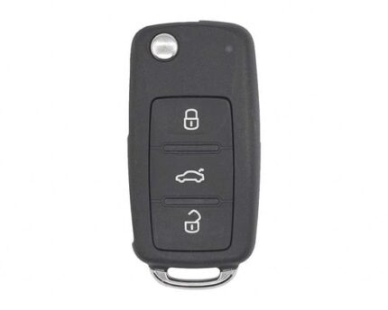 Volkswagen VW UDS Type Flip Remote Key 3 Buttons 433MHz ID48 Transponder