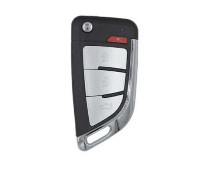Xhorse Flip Remote Key 3+1 Buttons Knife Style Silver Color Wire Type XKKF20EN