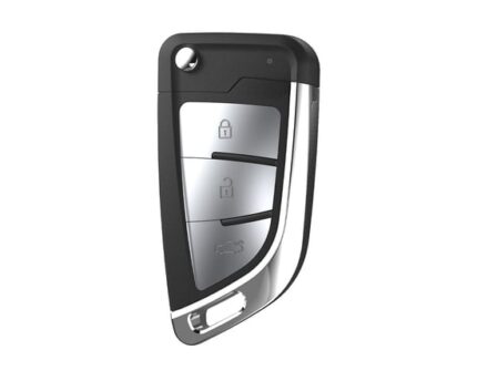 Xhorse Flip Remote Key 3 Buttons Silver Color Wire Type XKKF23EN