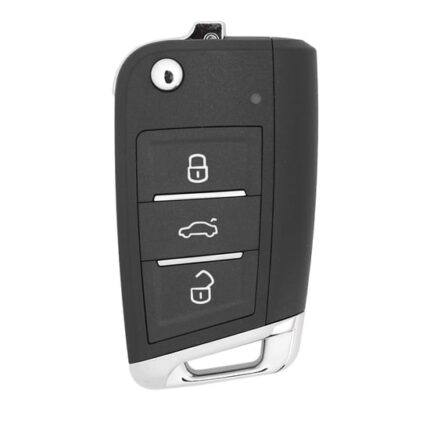 Xhorse Universal Wire Flip Remote Key 3 Buttons MQB Style XKMQB5EN With Chip Holder