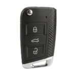 Xhorse Universal Wireless Flip Remote Key 3 Buttons MQB Style XKMQB5EN (Carbon Fiber Decorative Strip)