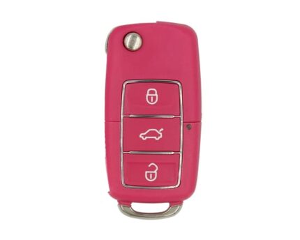 Xhorse VVDI Key Tool VVDI2 Wire Flip Remote Key 3 Button Pink XKB502EN