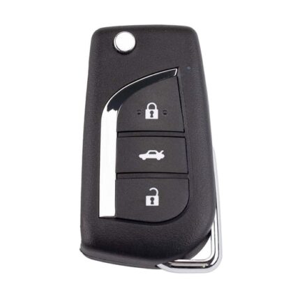 Xhorse VVDI Key Tool VVDI2 Wire Flip Remote Key 3 Button Toyota Type XKTO20EN