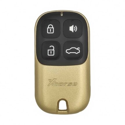 Xhorse VVDI Key Tool VVDI2 Wire Garage Remote Key 4 Buttons Golden Type XKXH02EN