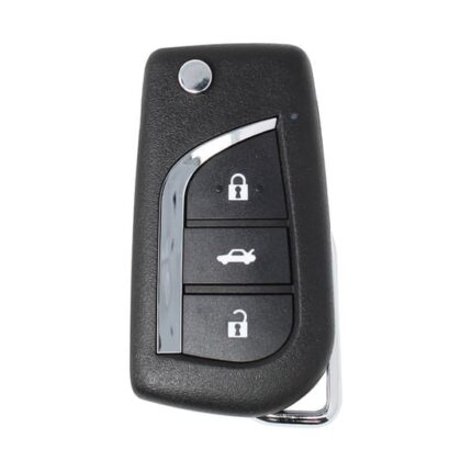 Xhorse VVDI Key Tool VVDI2 Wireless Flip Remote Key 3 Button Toyota Style XNTO00EN