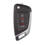 Xhorse VVDI Key Tool Wire Flip Remote Key 3 Buttons New BMW Style XKKF05EN With Chip Holder