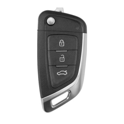 Xhorse VVDI Key Tool Wire Flip Remote Key 3 Buttons New BMW Style XKKF06EN With Chip Holder
