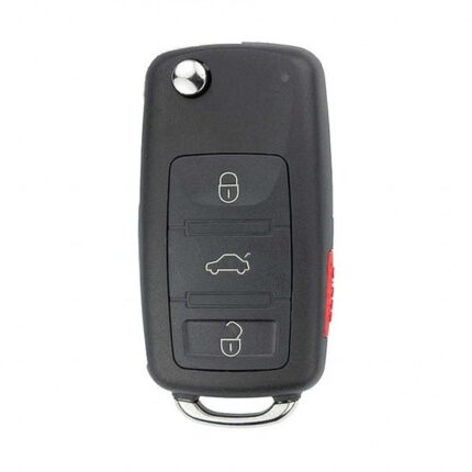 Audi A8 Flip Remote Key Shell 3+1 Buttons
