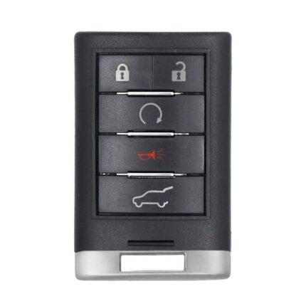 Cadillac 2012 Smart Remote Key Shell 5 Buttons With Laser Blade