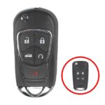 Chevrolet Flip Remote Key Shell 4+1 Button Modified Type