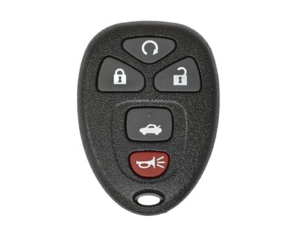 Chevrolet Impala 2008 Remote Key Shell 4+1 Button without Battery Holder