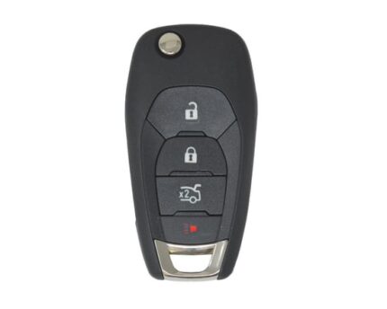 Chevrolet Modern Flip Remote Key Shell 3+1 Button