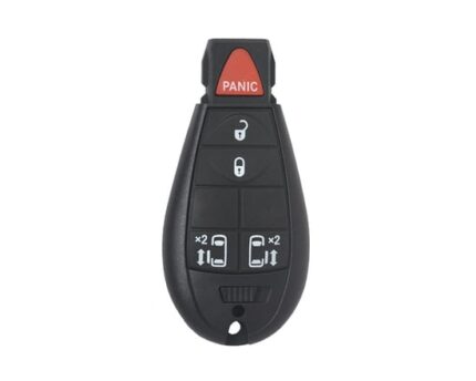 Chrysler Jeep Dodge Fobik Remote Key Shell 5 Button with 2 slide doors
