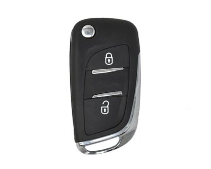 Citroen Flip Remote Key Shell 2 Button without Battery Holder