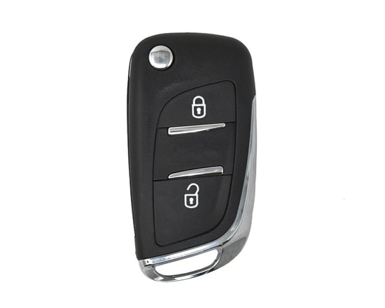 Citroen Flip Remote Key Shell 2 Button without Battery Holder